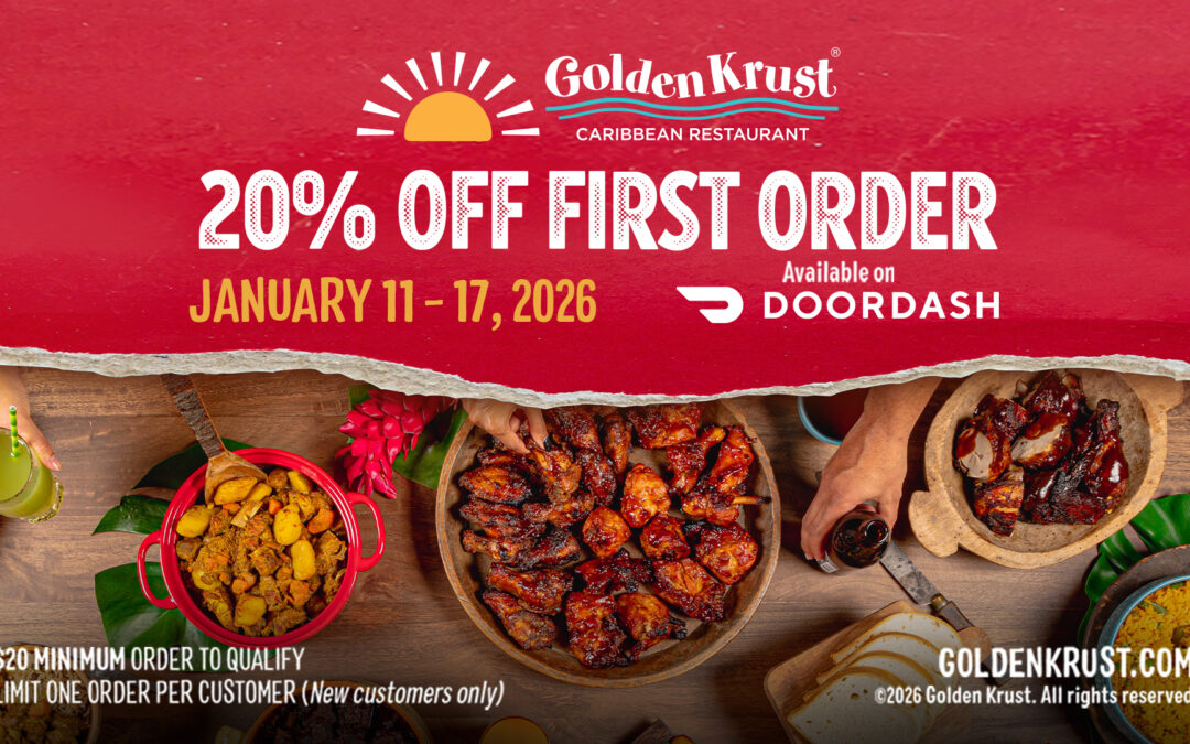 20% Off First DoorDash Order from Golden Krust