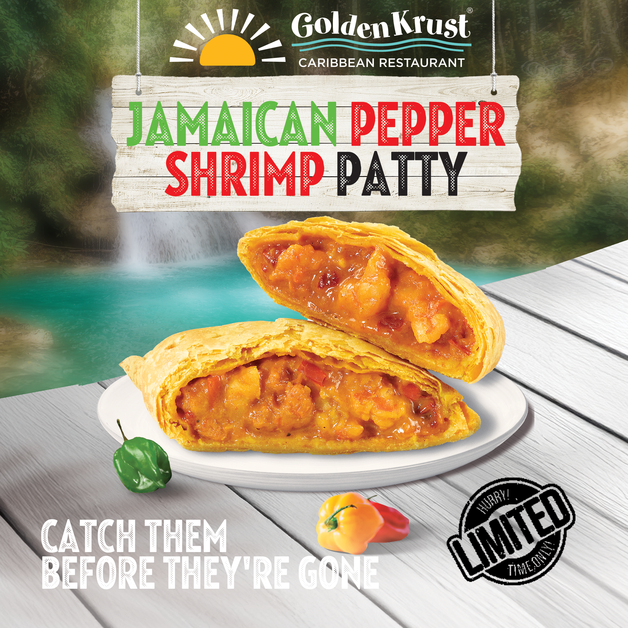 New Jamaican Pepper Shrimp Patty from Golden Krust