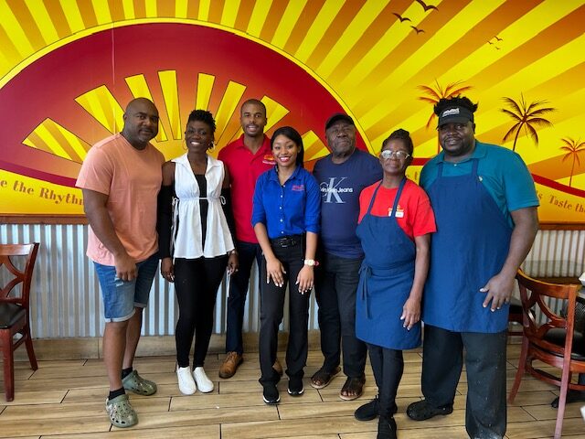 Jamaican Comedy Icon Oliver Samuels Visits Golden Krust