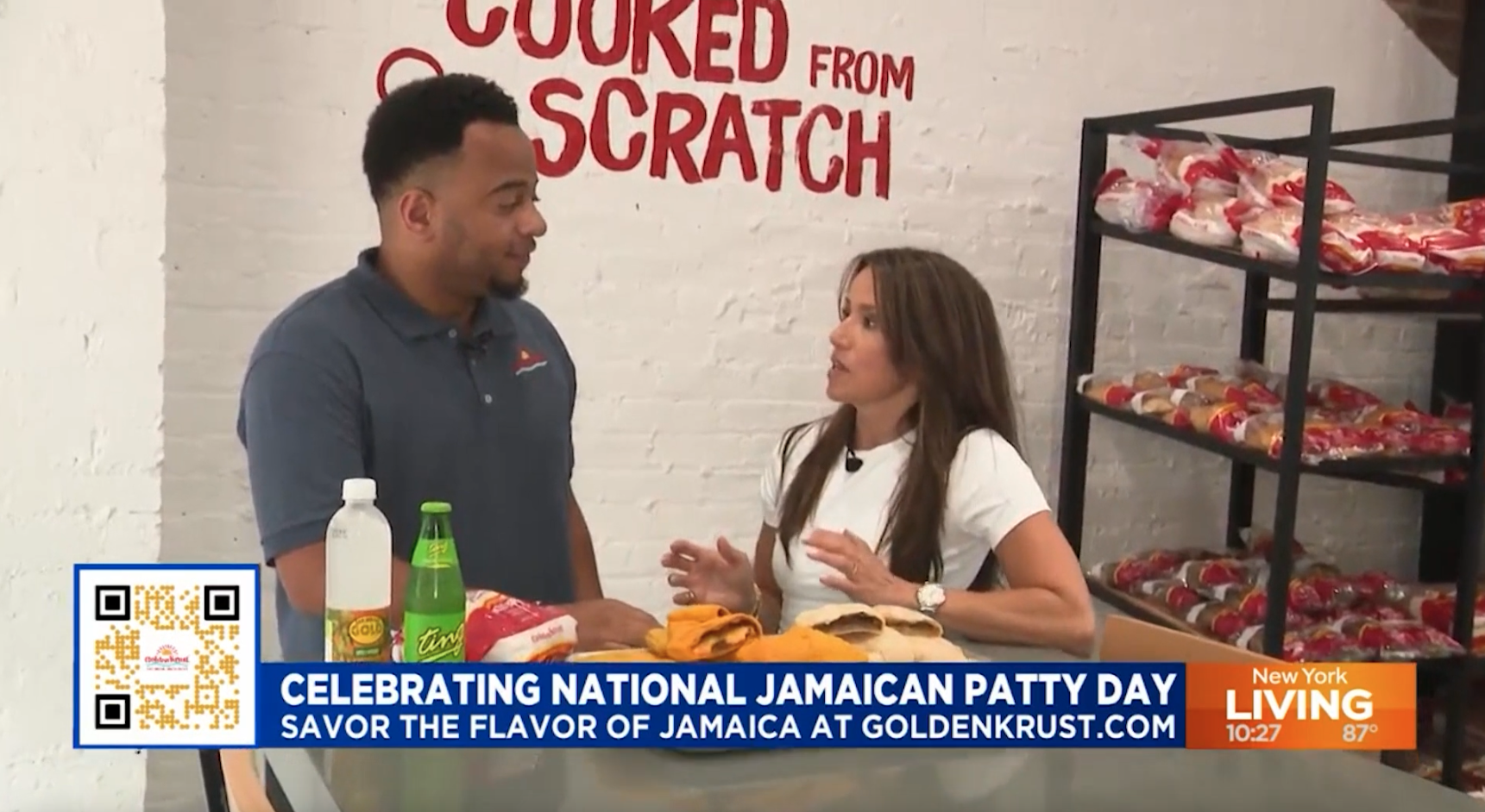 Pix 11 Stops By New Bronx Golden Krust for National Jamaican Patty Day